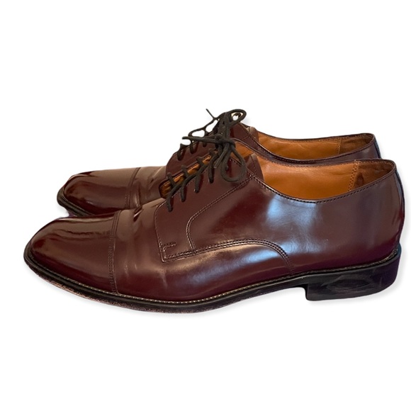 Sunday Best Bostonians size 12 Leather upper and leather insoles. Maroon lace up - Picture 3 of 6